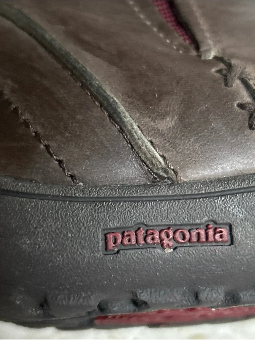 Vintage Patagonia Boots Brown Leather Ankle Women Size 8 Pull On Casual